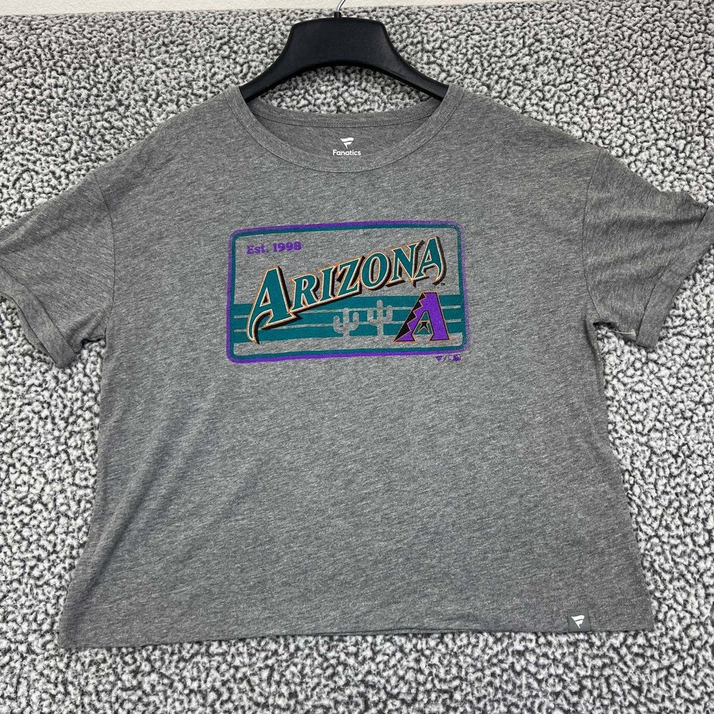 Arizona Diamondbacks‎ Shirt Women Medium Gray Fanatics MLB Short Sleeve M